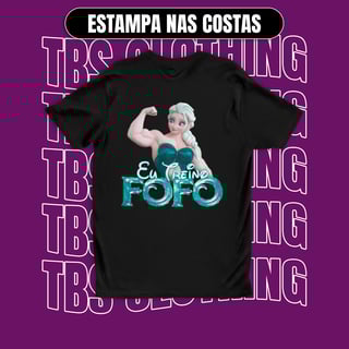 Nome do produto (Estampa nas costas) Eu treino fofo