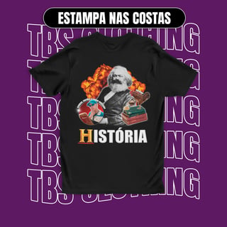 (Estampa nas costas) História 