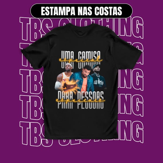 (Estampa nas costas) Uma camisa especial