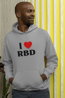Nome do produto Moletom Canguru - I <3 RBD