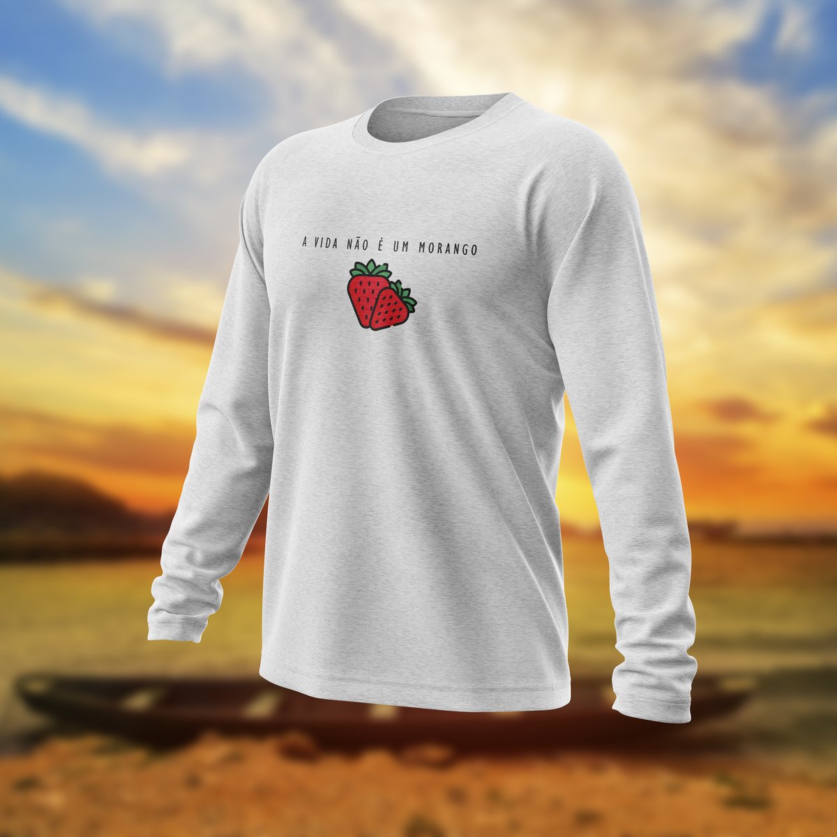 Nome do produto: Moletom a Vida não é um morango