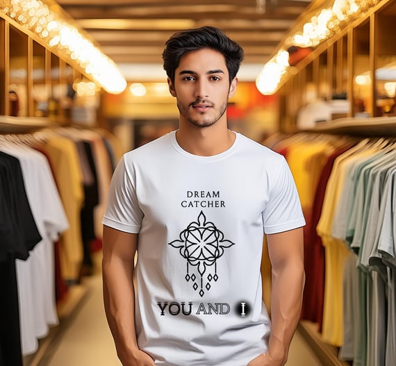 Camiseta Dreamcatcher You and I (estampa preta)
