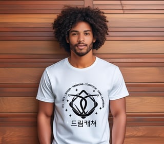 Camiseta Branca Dreamcatcher + Hangul