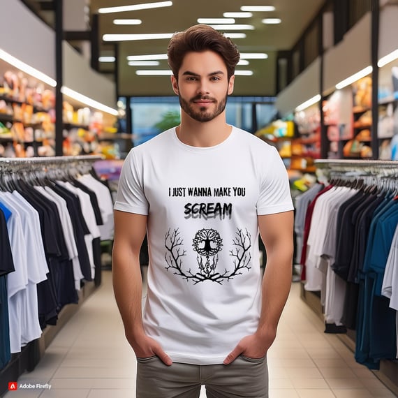 Camiseta Scream (versão estampa preta)