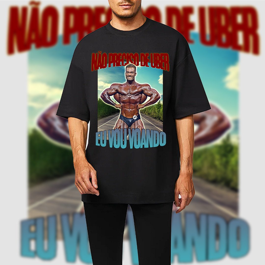 Camiseta RestPause - Eu não preciso de uber, eu vou voando