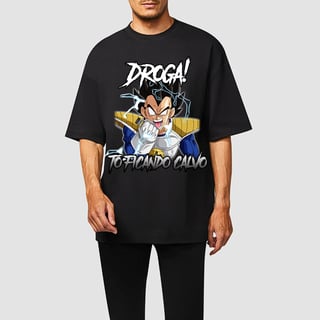 Camiseta RestPause Vegeta - Tô ficando calvo.