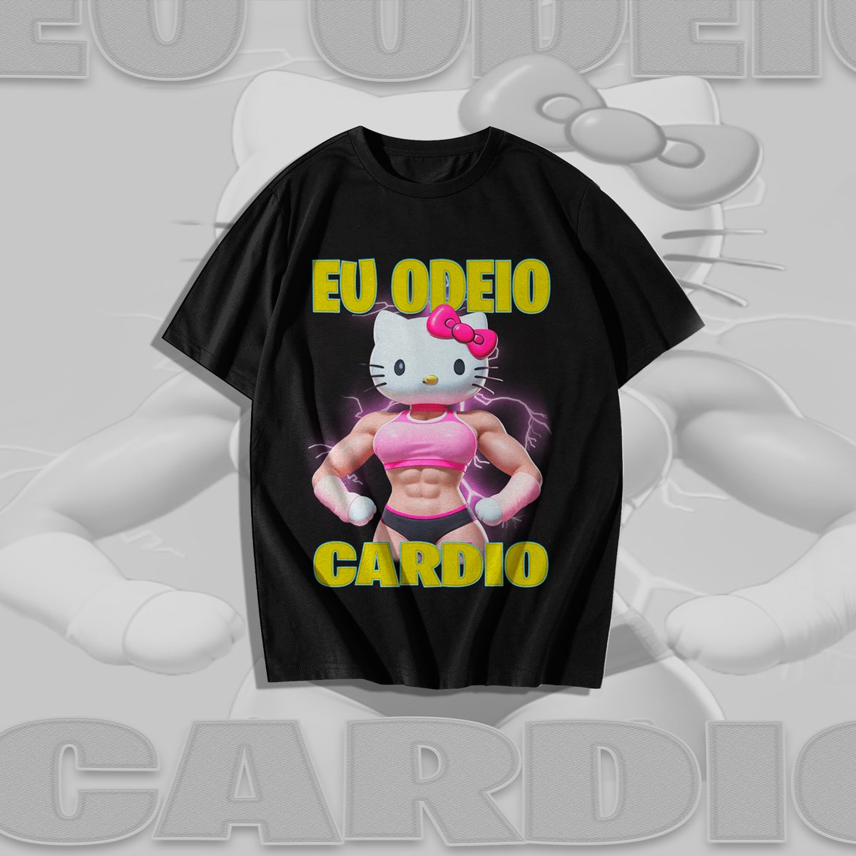 Nome do produto: Camiseta Eu Odeio Cardio
