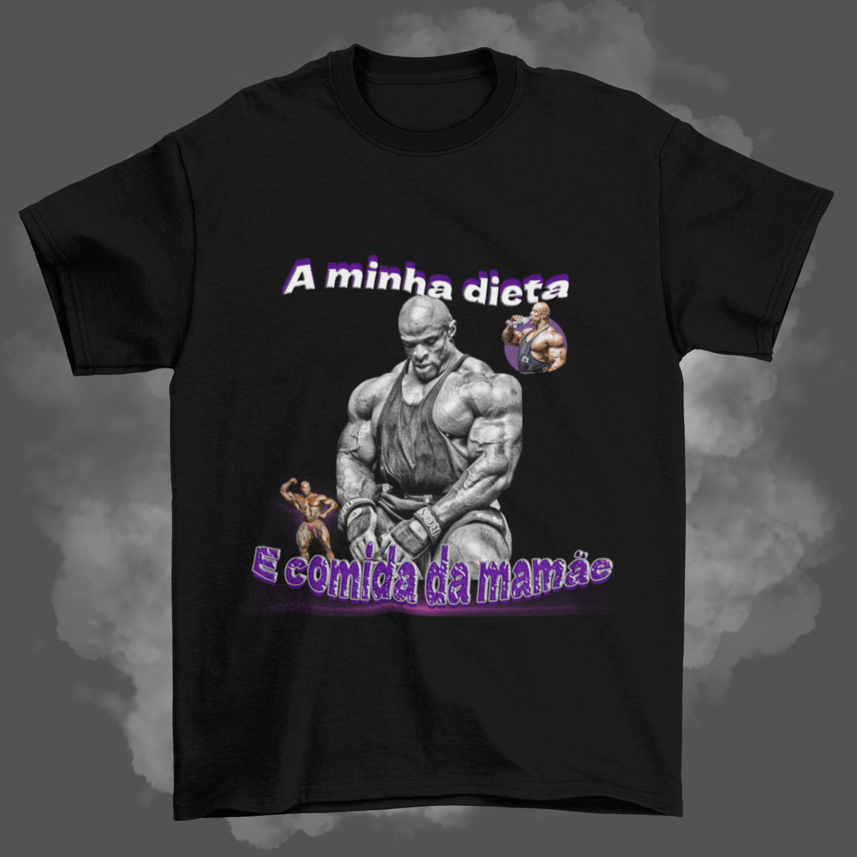 Nome do produto: Camisas - A minha dieta e comida da mamãe 