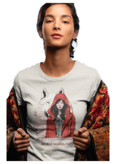 Little Red Wolf - camiseta unissex