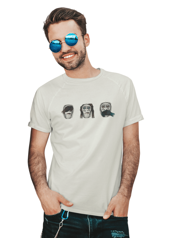 Camiseta Mizaru Kikazaru Iwazaru 