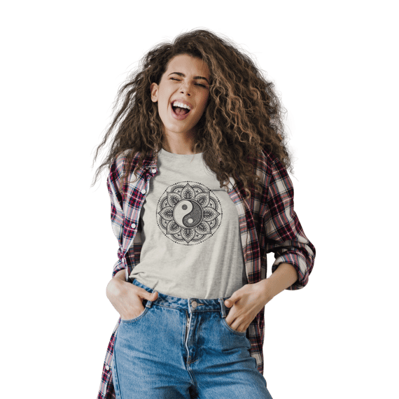 Camiseta Mandala Yin Yang