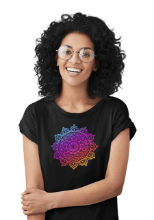 Camiseta Mandala Colorido