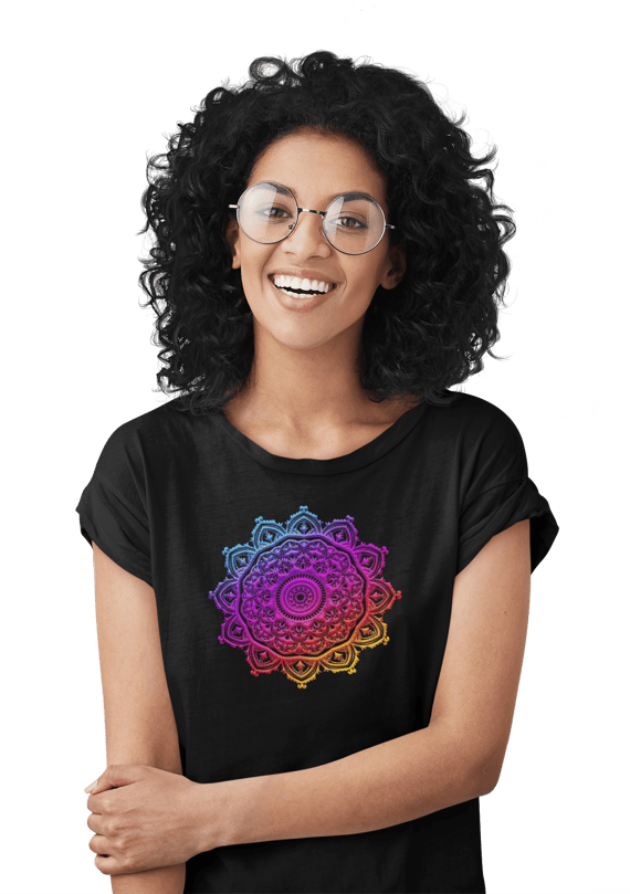 Camiseta Mandala Colorido