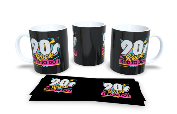 Caneca Rock Anos 90 Rockeiro