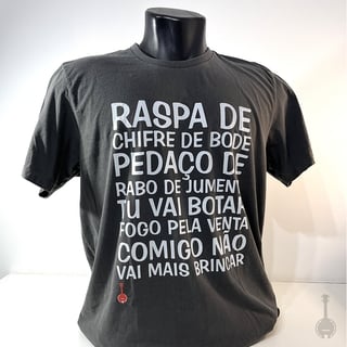 Nome do produto Camiseta Raspa de Chifre de Bode - Cinza Estonada