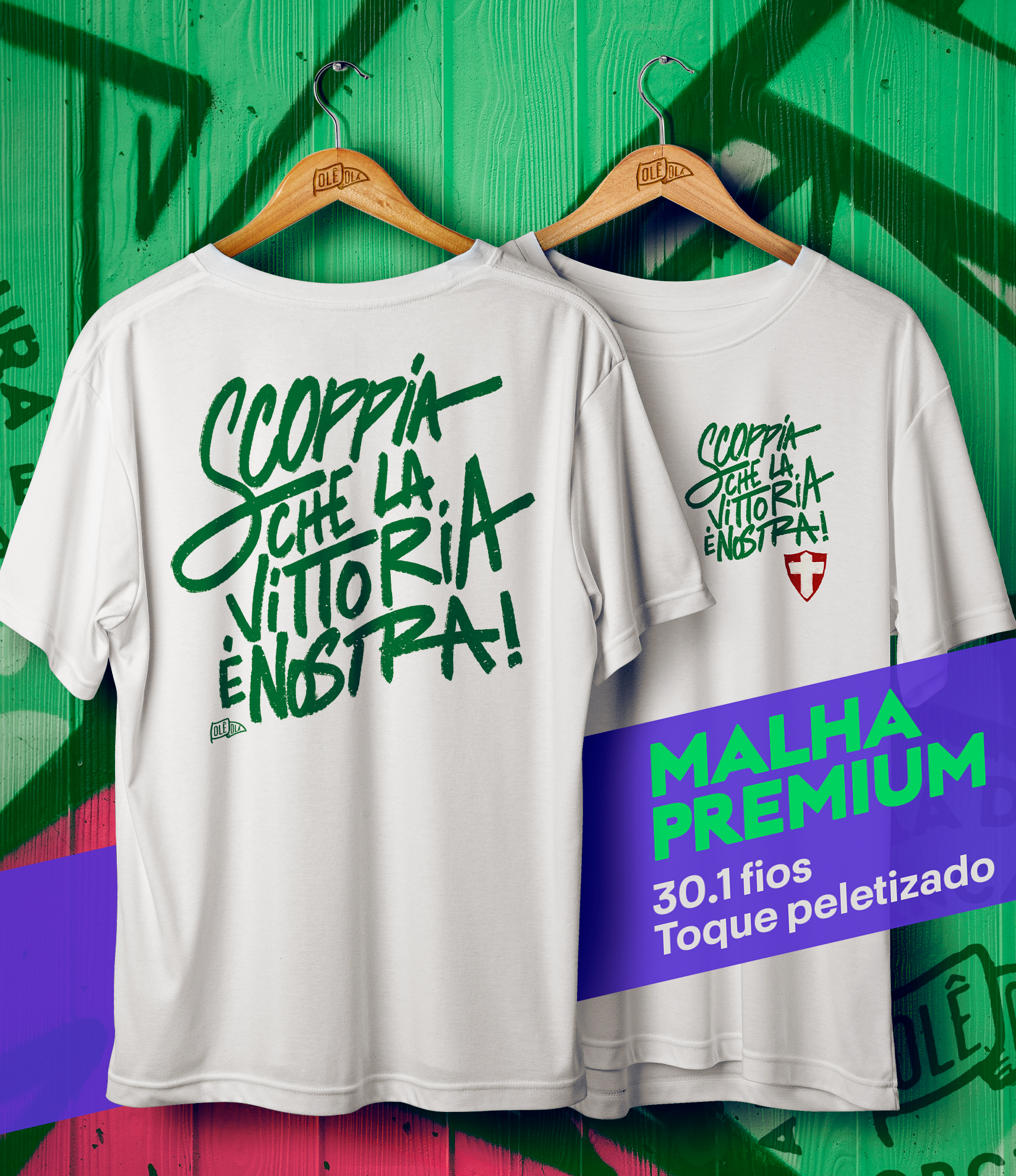 Camiseta //SCOPPIA CHE LA VITTORIA É NOSTRA!  (((MALHA PREMIUM)))