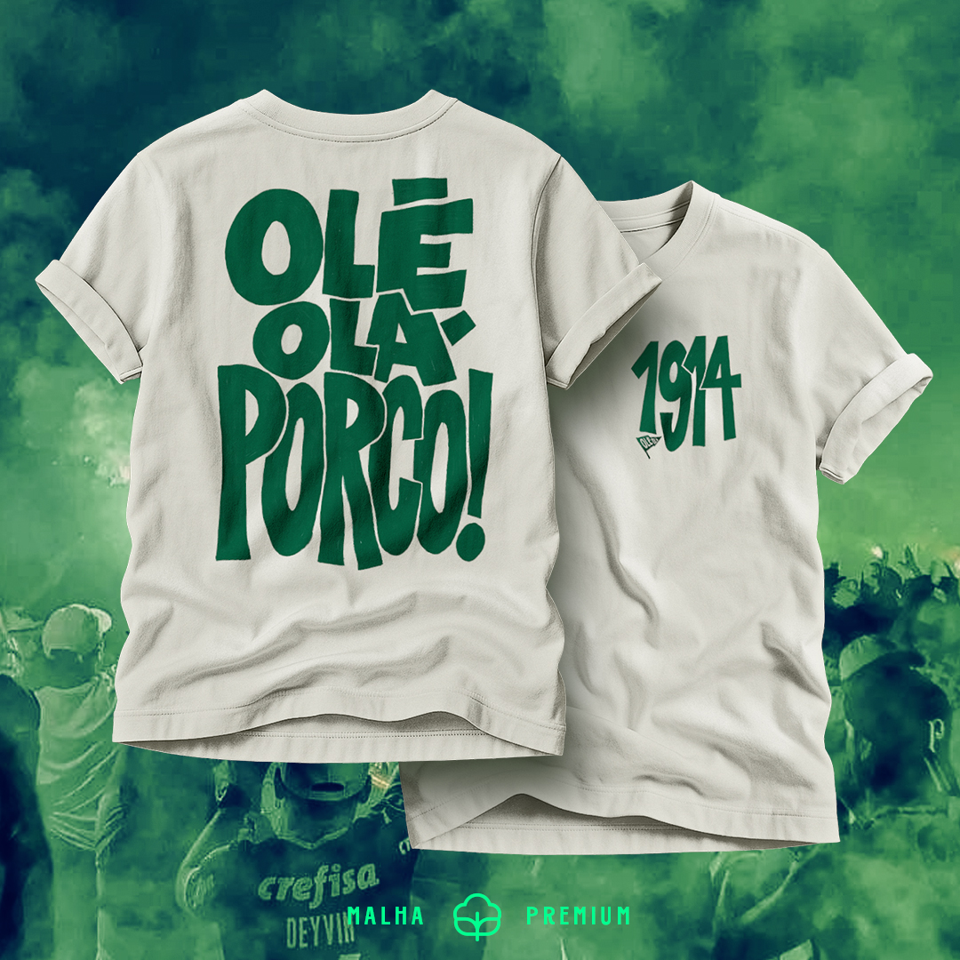 Camiseta Olê Olá Porco - Premium