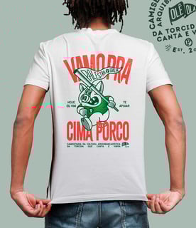Nome do produto Camiseta Vamo Pra Cima - Premium - Off White / Branca
