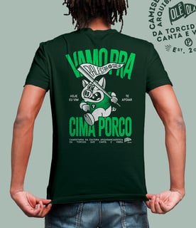 Nome do produto Camiseta //VAMO PRA CIMA PORCO// VERDE MUSGO