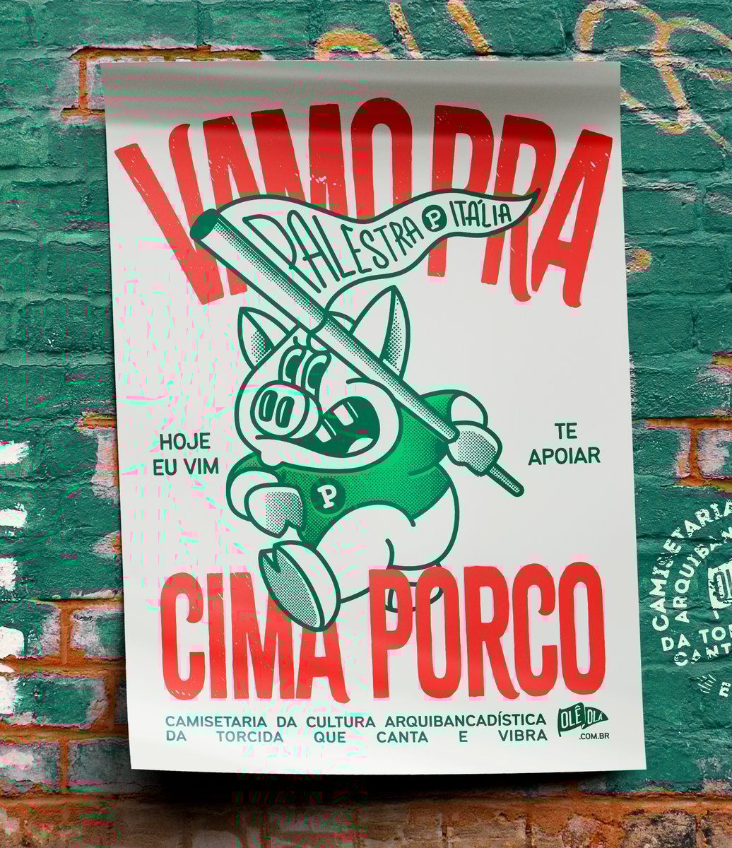 Nome do produto: POSTER OLÊ OLÁ - VAMO PRA CIMA