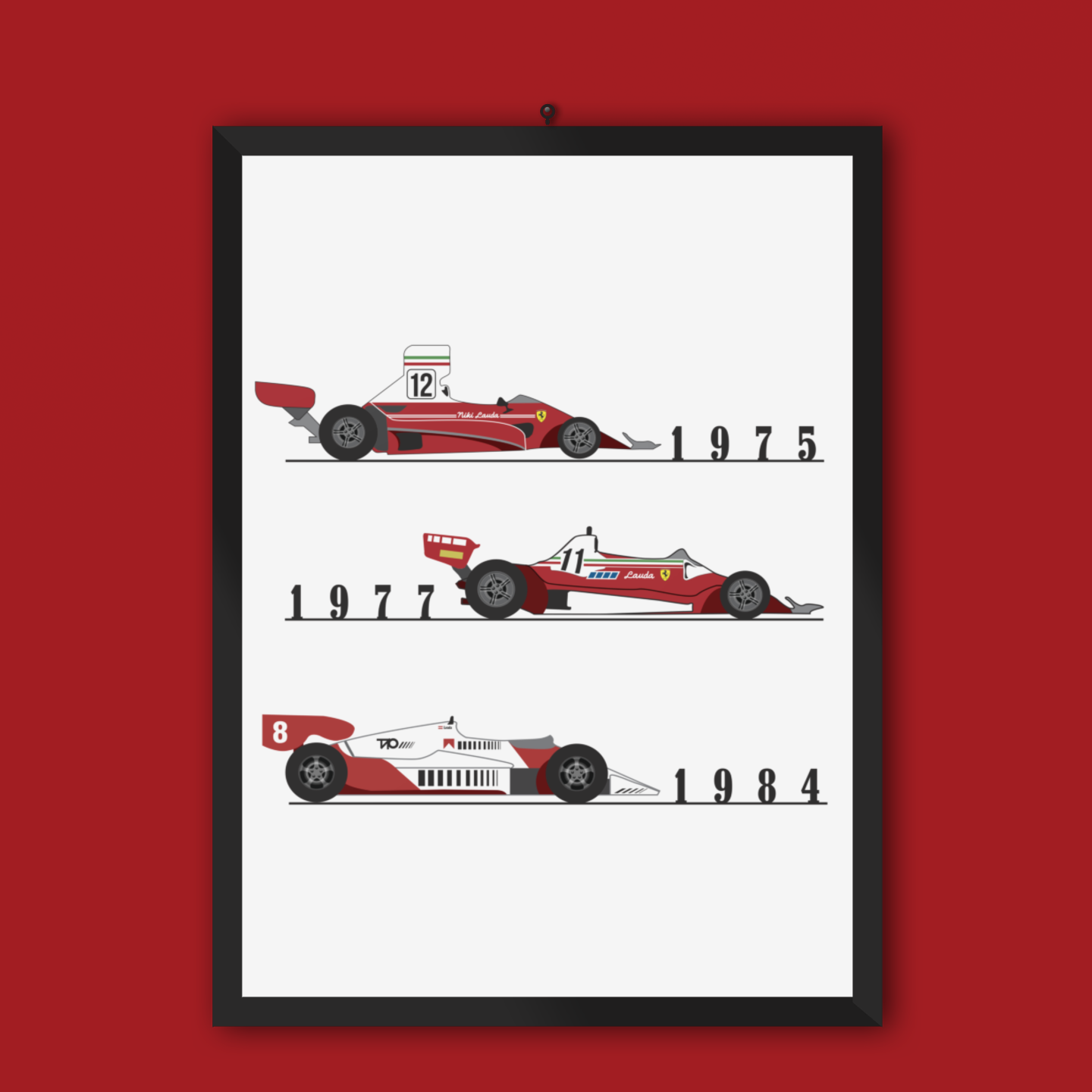 Poster Niki Lauda F1 Legend