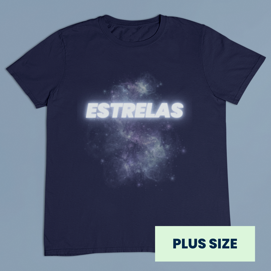 CAMISETA PLUS SIZE ESTRELAS