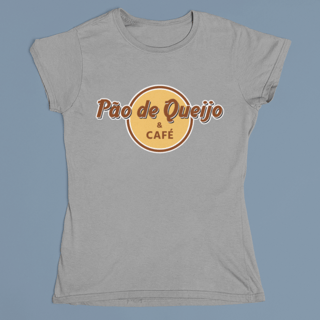 Nome do produto CAMISETA BABY LONG PÃO DE QUEIJO E CAFÉ