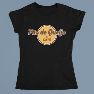 CAMISETA BABY LONG PÃO DE QUEIJO E CAFÉ