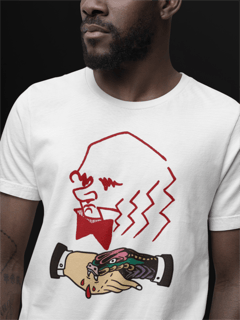 CAMISETA BIOLOGIA DARWIN BRANCA 