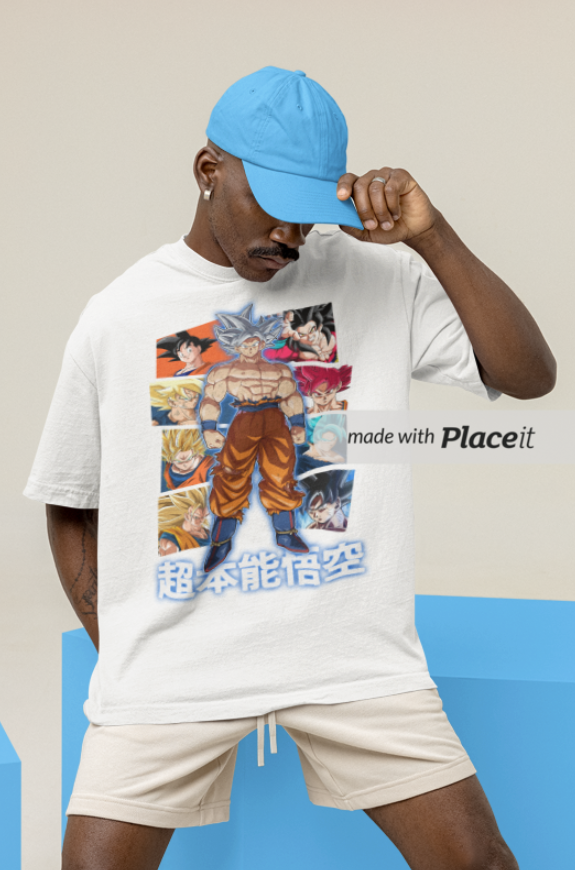 Nome do produto: Camiseta Personalizada | Royal Red Clth. | Goku Ultra Instinct