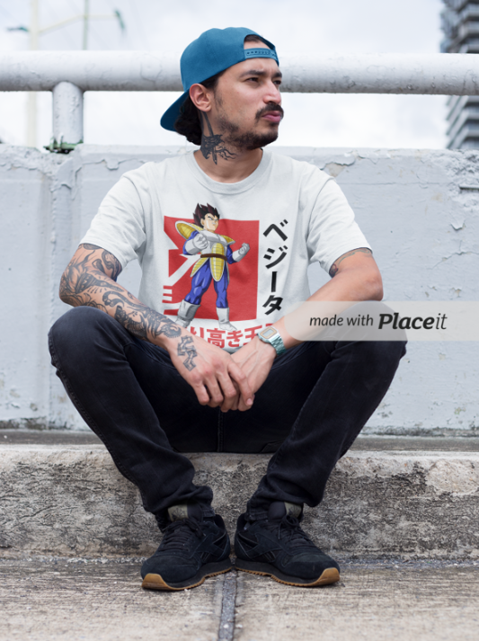 Nome do produto: Camiseta Personalizada | Royal Red Clth. | Vegeta Dragon Ball Z