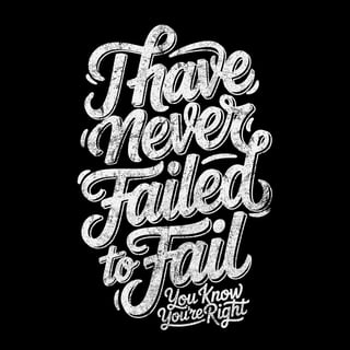 Nome do produto Camiseta I Have Never Failed to Fail | NIrvana