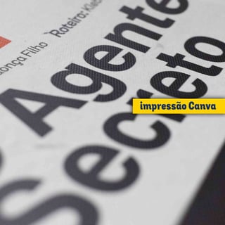 Nome do produto Pôster Minimalista O Agente Secreto | Cinema Brasileiro Autoral