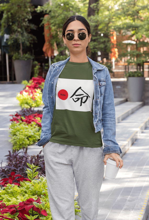 Camiseta Baby Look - Vida