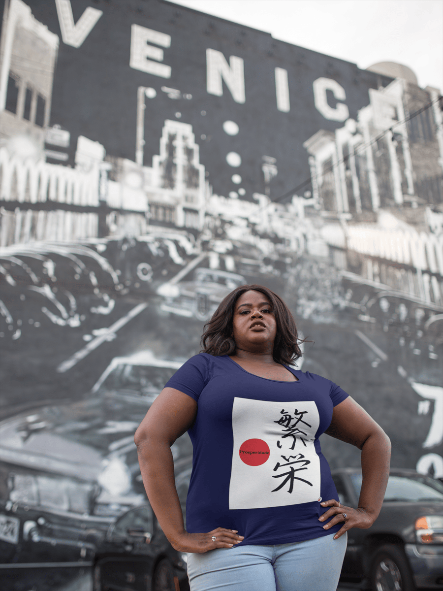 Nome do produto: Camiseta Baby Look - Prosperidade