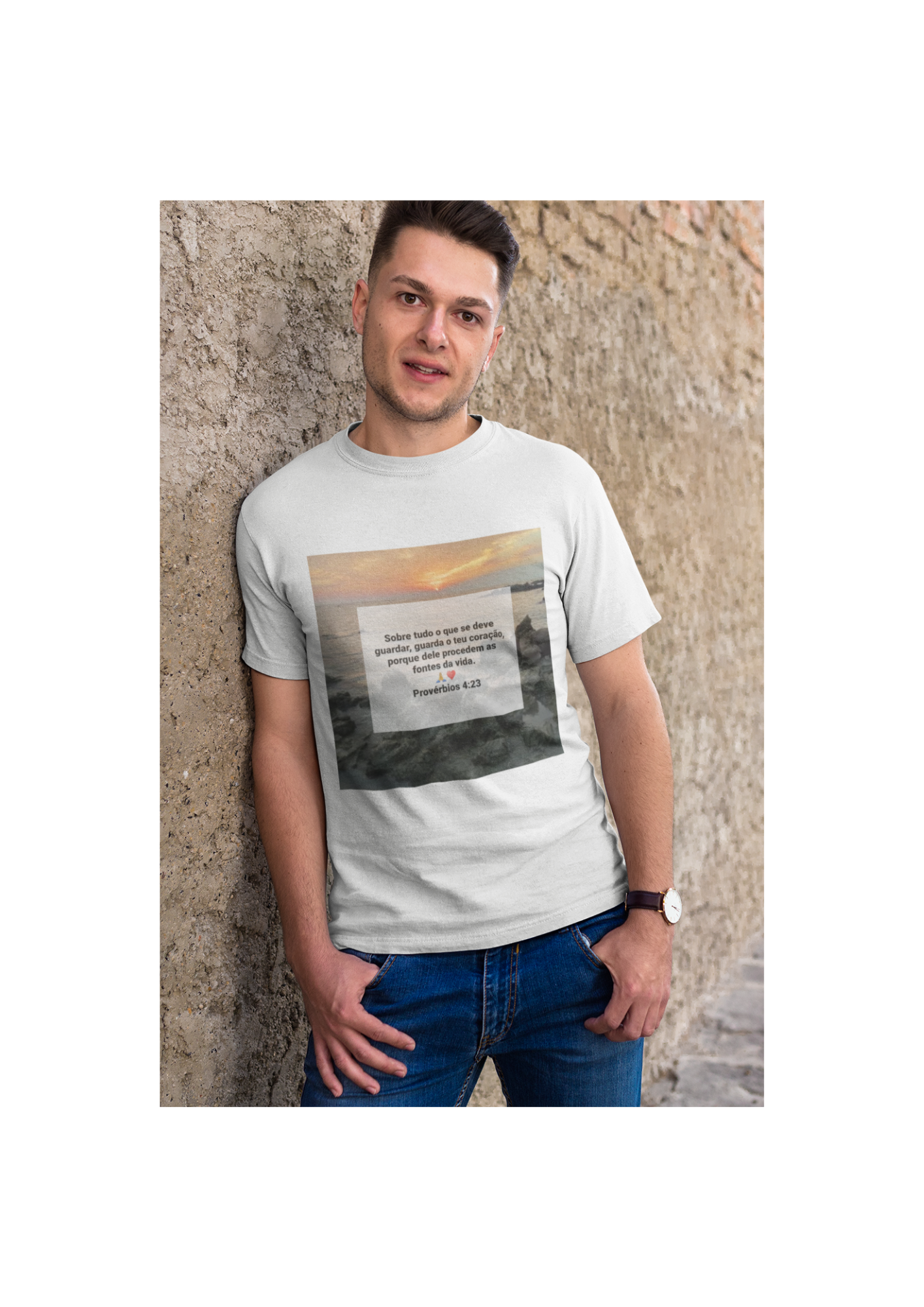 Camiseta Unissex - Provérbios 4:23