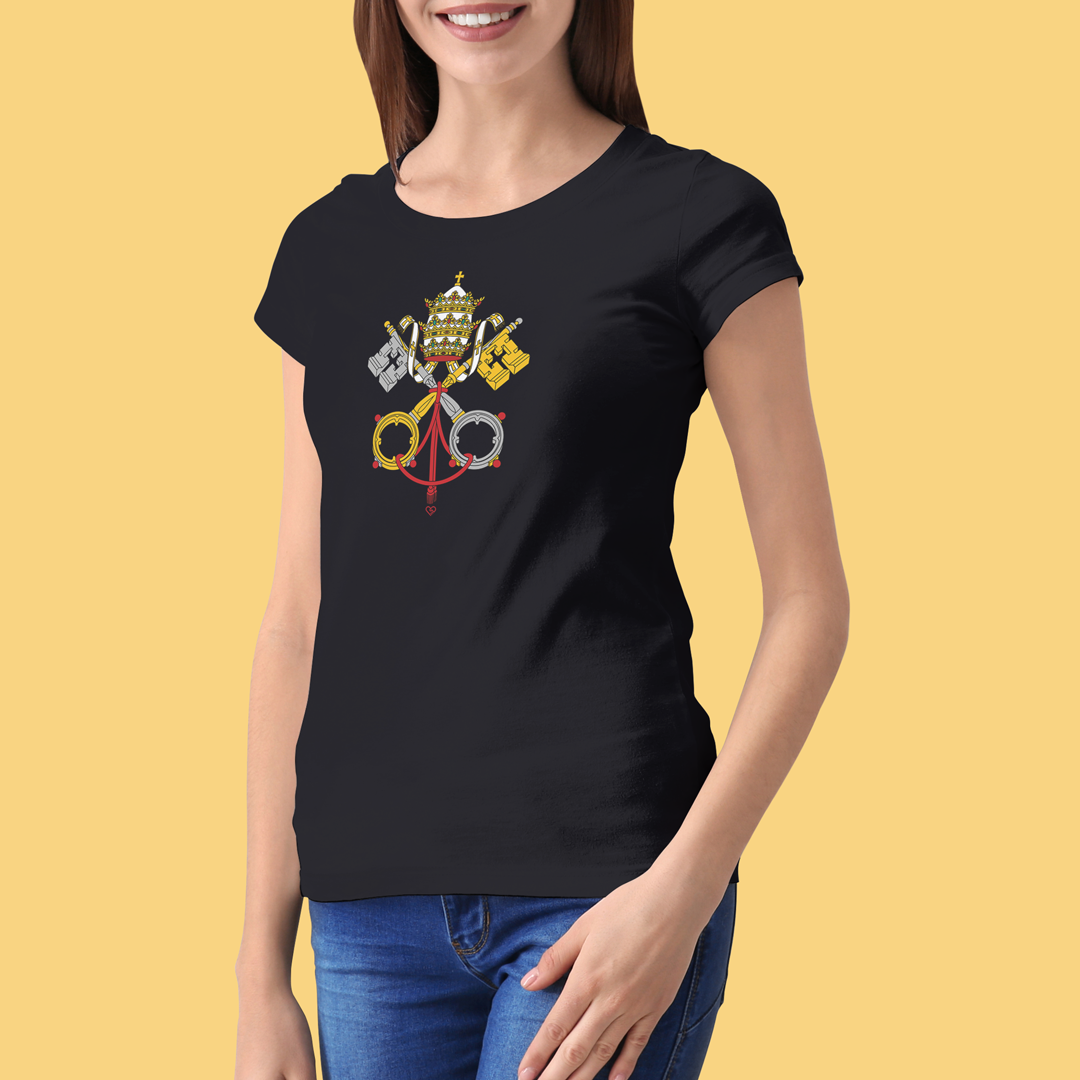 Camiseta Brasão do Vaticano - Feminina