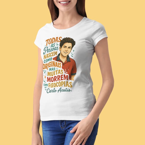 Camiseta Carlo Acutis - Fotocópias