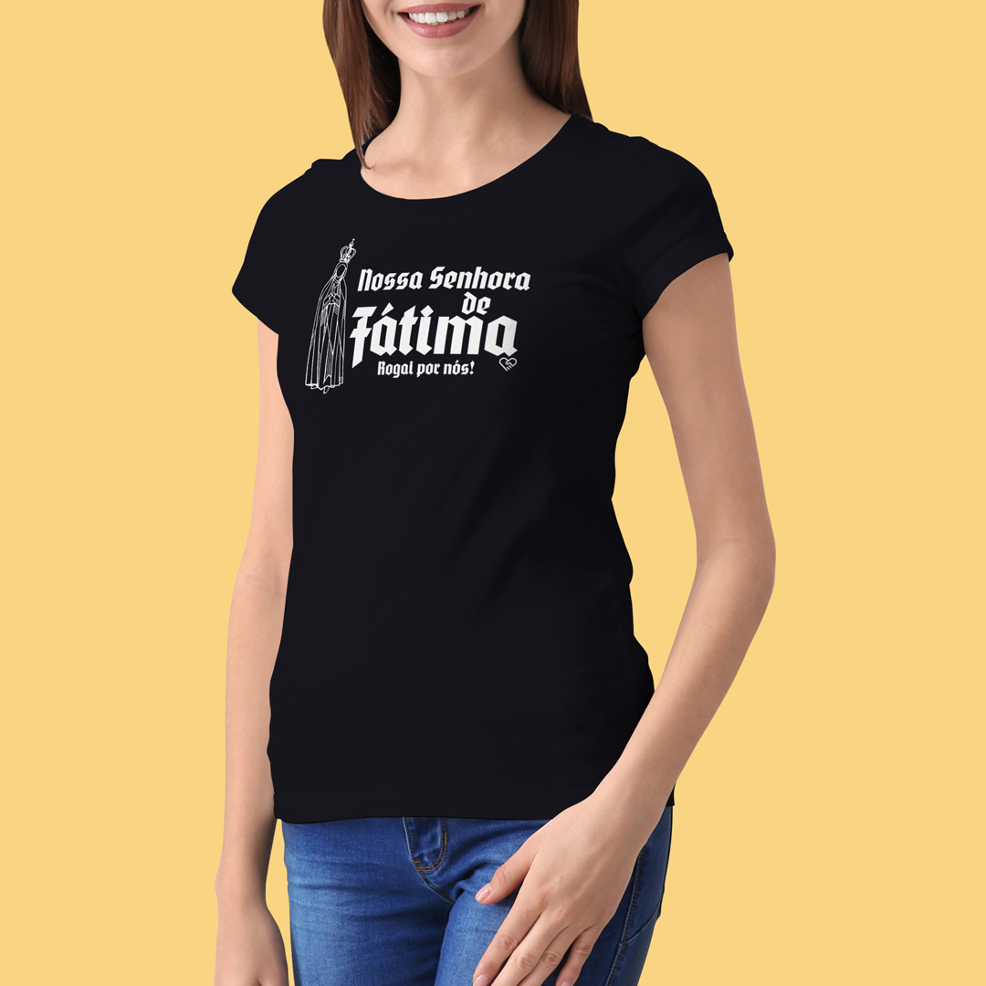 Camiseta Nossa Senhora de Fátima, Rogai por nós