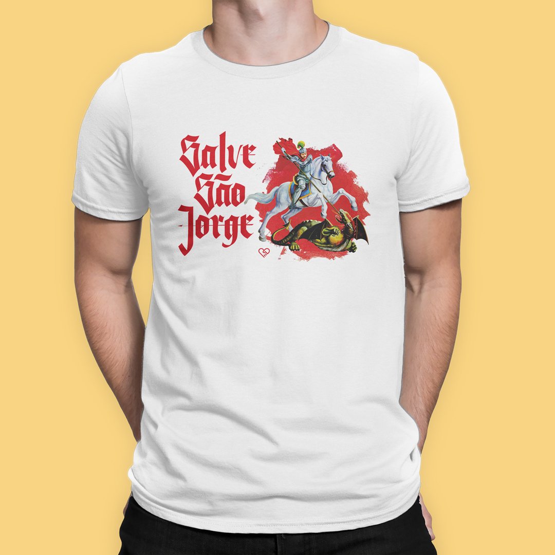 Nome do produto: Camiseta Salve São Jorge