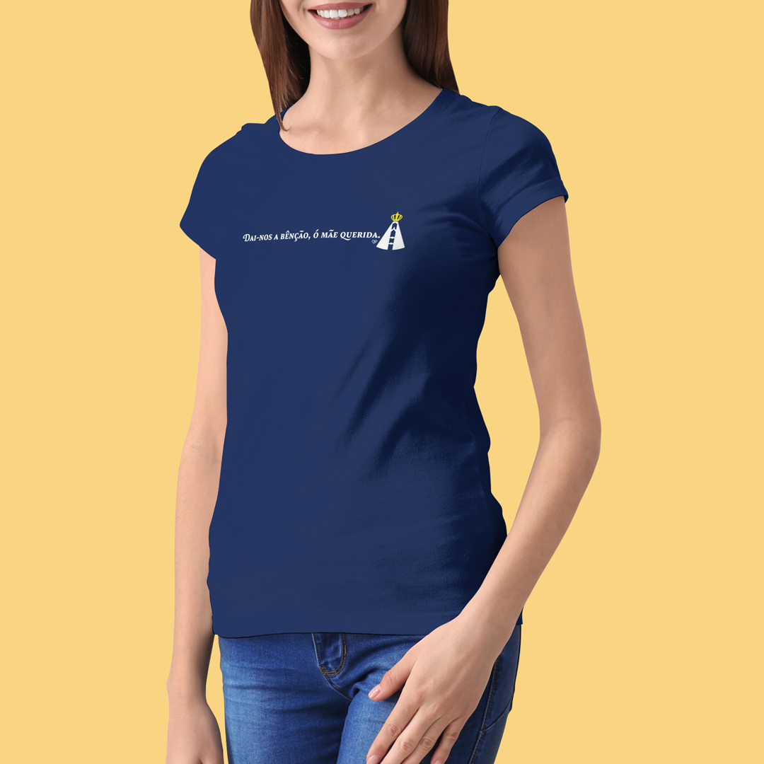 Camiseta Dai-nos a bênção - Nossa Senhora Aparecida - feminina