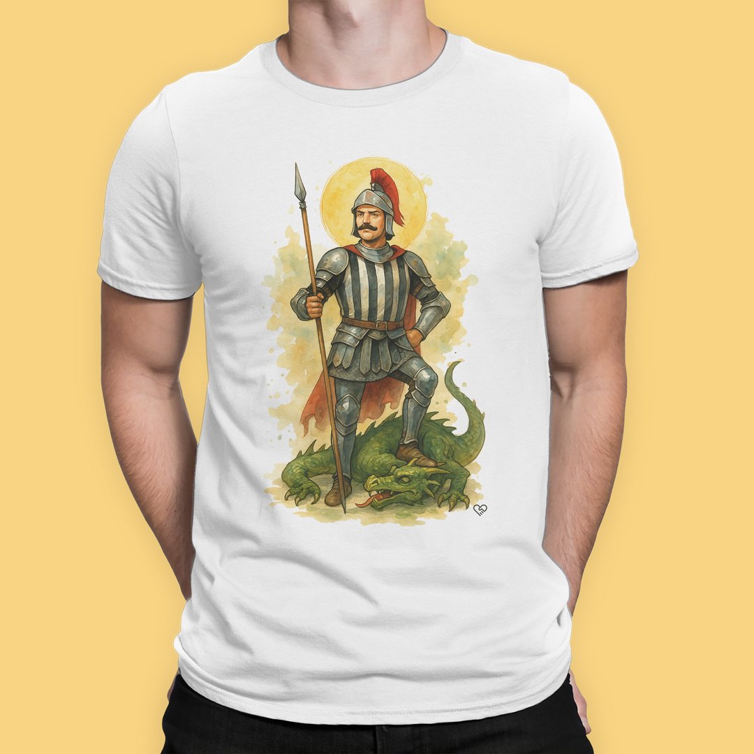 Nome do produto: Camiseta São Jorge Alvinegro