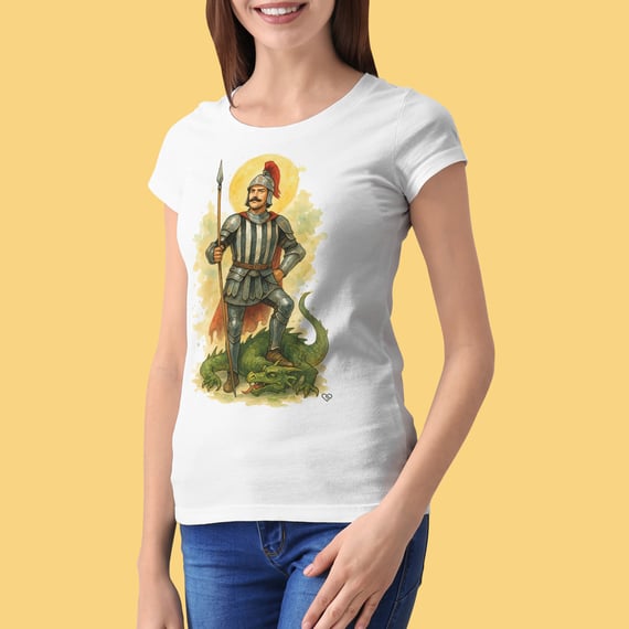 Camiseta São Jorge Alvinegro - Feminina
