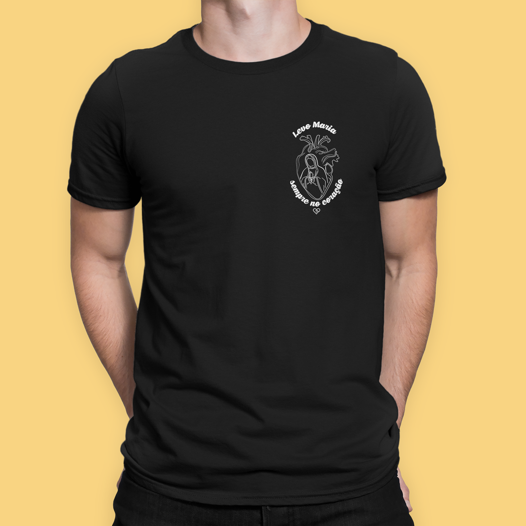 Camiseta Levo Maria no Coração