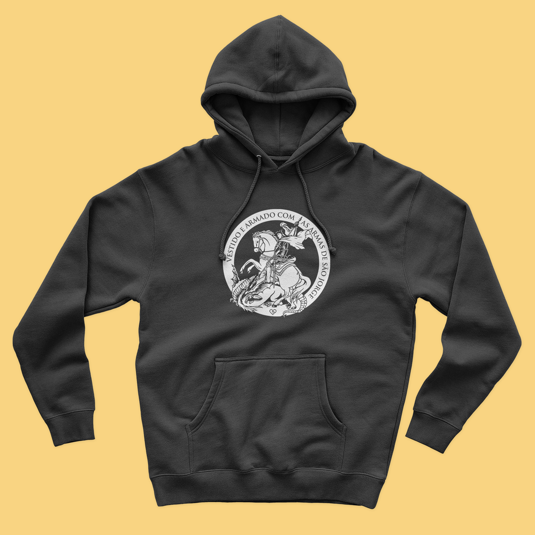 Nome do produto: Moletom São Jorge - Vestido e Armado