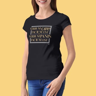 Camiseta Verbum Caro Factum Est Feminina