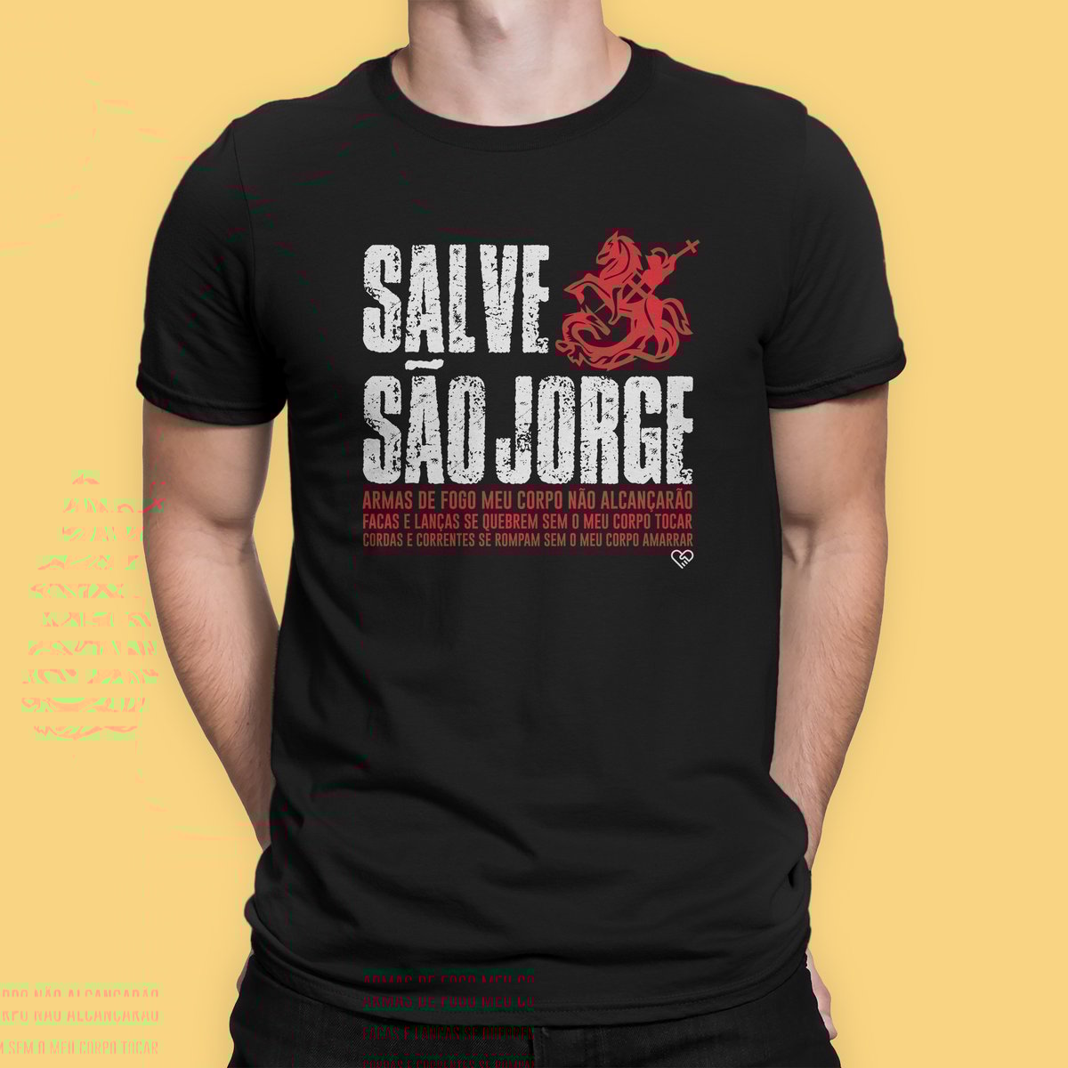 Nome do produto: Camiseta São Jorge Proteção