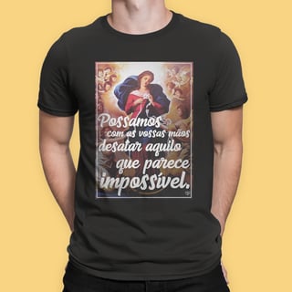 Camiseta Nossa Senhora Desatadora dos Nós