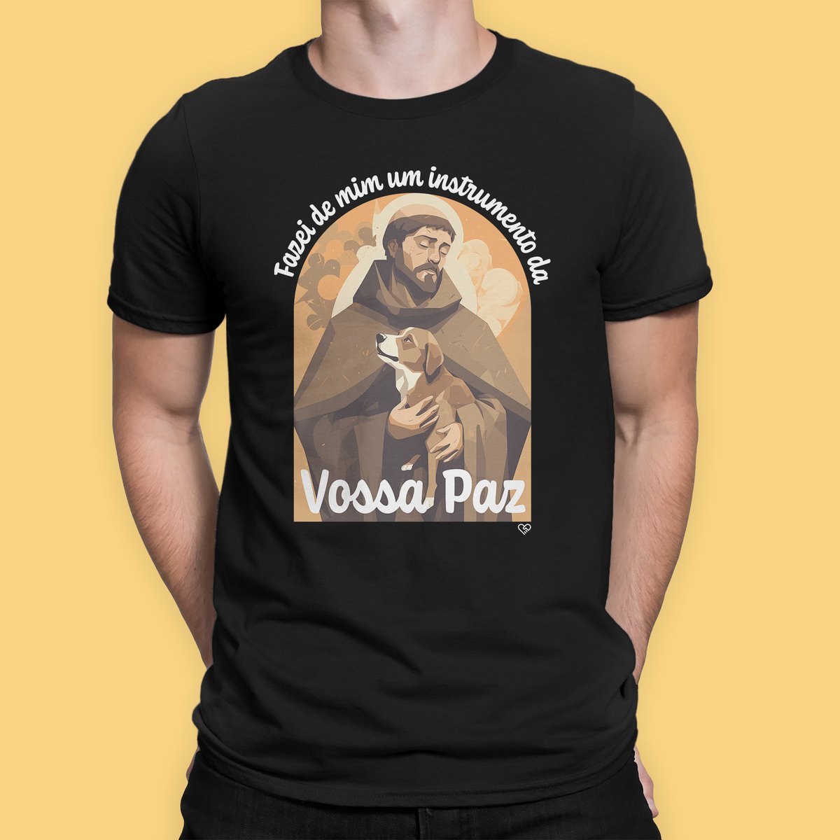 Nome do produto: Camiseta São Francisco de Assis - Vossa Paz