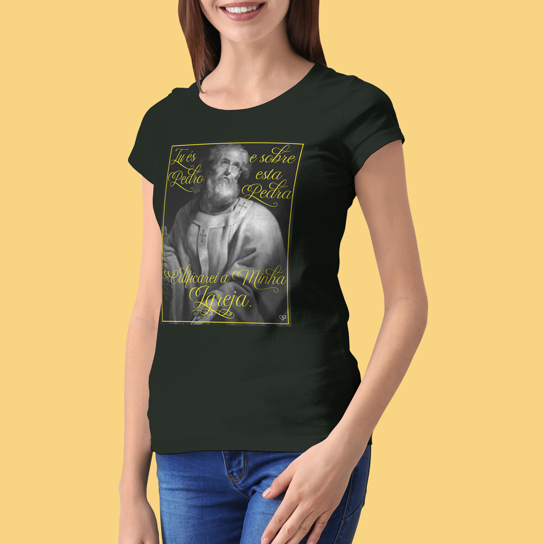 Nome do produto: Camiseta São Pedro - Feminina